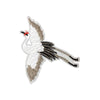 PC3221 - White Flying Heron Bird (Iron On)