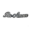 PC2527B - Par Amour Text (Iron On)