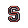 PC2926S - Black and Red Letter S (Iron On)