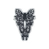 PC2860 - Black Transparent Decorative Flower Animal (Sew On)