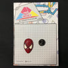 MP0161 - Red Spiderman Mask Super Hero Metal Pin Badge