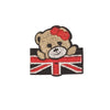 PC2306 - Cute Bear with union jack small (Iron on)
