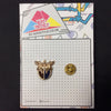 MP0194 - Gold Eagle Sword Emblem Flag Metal Pin Badge