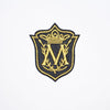 PC2095 - M Letter Shield Badge (Iron On)