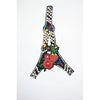 PC2843 - Stone Flower Eifel Tower 2 in 1 Patch (Sew On)