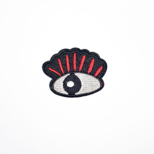 PC2162 - Red Eyelash Eye (Iron On)