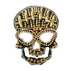 PC2839 - Golden Metalic Skull L (Sew On)