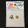 MP0081 - Gold Horse Head Metal Pin Badge