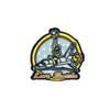 PC2594 - Love Shuttle Rocket Round Badge (Iron On)