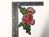 PC2697B - Red Flower Green Leaves S (Iron On)