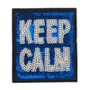 PC2406 - Sequin Text Keep Calm (Iron On)