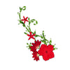 PC2703 - Greeny Red Flowers (Iron On)