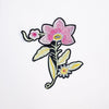 PC2173 - Pink Soft Green Leafs Flower (Iron On)