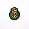 PH2021 - Crown Anchor Golden Green Black Back (Iron On)