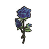PC3094 - Blue Budding Rose Flower (Iron On)