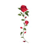 PC2462 - Red Rose Thorn Flower (Iron On)