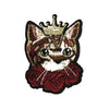 PC2573B - King Cat with Roses S (Iron On)