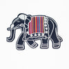 PC2369 - Colourful Elephant Walking (Iron On)