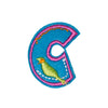 PH1038C - C letter (Iron on)