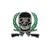 PS1540 - Skull Guns (Iron on/Pin)