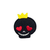 PT662 - Black Love Skull (Iron on)