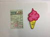 PS1700 - Pink Ice Cream (Iron on)