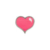 PS1667 - Pink Heart Silver Lines (Iron on)