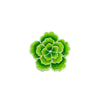 PT1809 - Green White Layered Flower (Iron on)