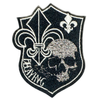 PH120 - Skull Spade Shield (Iron on)