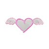 PT659 - Flying pink heart (Iron on)