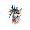 PT1102 - Colourful Wolf Velvet (Iron on)