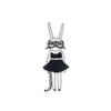 PH702 - Mask Girl Black Dress (Iron on)