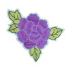 PT1410 - Purple Flower with three leaf (Iron on)