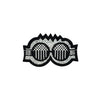 PT1254 - Glasses Stone Badge (Iron on)