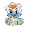 PT359 - Blue Baby Cat (Iron on)