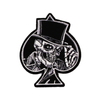 PH127 - Spade Skull with Hat (Iron on)