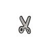 PT1295 - Silver Scissors (Iron on)