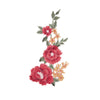 PT1443 - Red Orange Flower XL (Sew on)