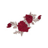 PT1432 - Red Layered Flower XL (Sew on)