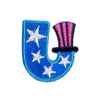 PH1037U - U letter (Iron on)
