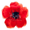 PT284 - flower XL polyester Red (Iron on)
