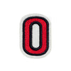 PH171 - Red Number 0 (Iron on)