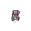 PS1553 - Stone cross skull (Iron on/Pin)