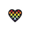 PT1158 - Colourful Checkered Heart (Iron on)