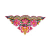 PT1877 - Triangle Colorful Flower Decoration L (Iron on)