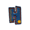 PH1036H - H DENIM LETTER (Iron on)