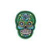 PC3490F - Green Sugar Skull (Iron On)