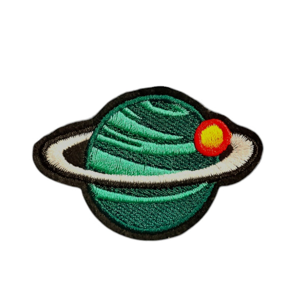 PC4260 - Green Saturn Planet  (Iron on)