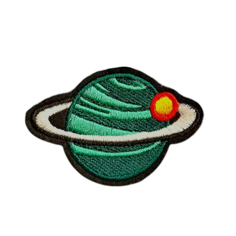 PC4260 - Green Saturn Planet  (Iron on)