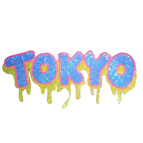 PC4194- Sequin Tokyo Text (Iron on)